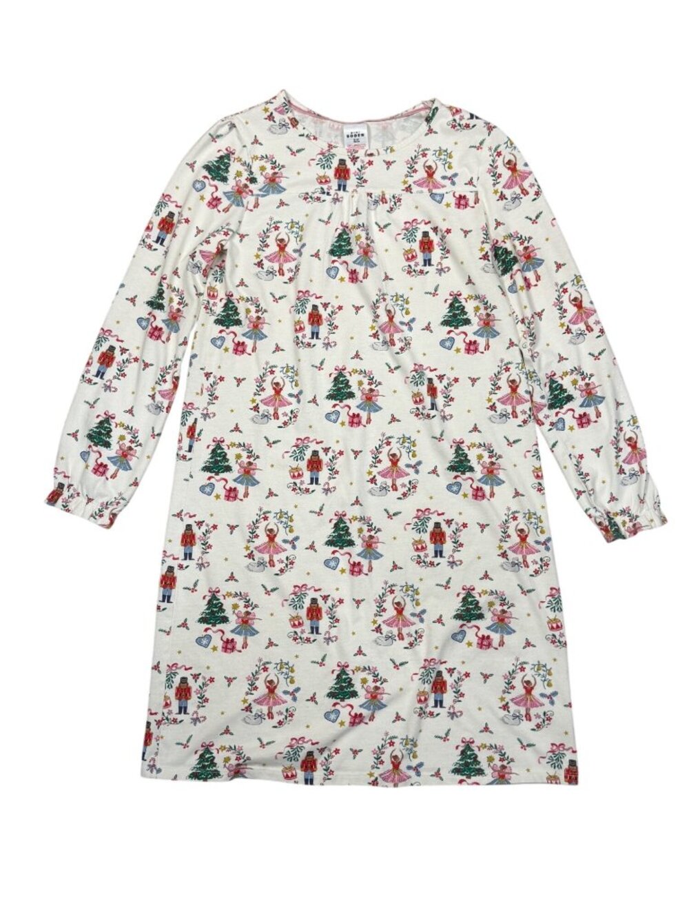 Mini Boden Girls Christmas Holiday Nutcracker Pajama Dress Long Sleeve Ages 11-1